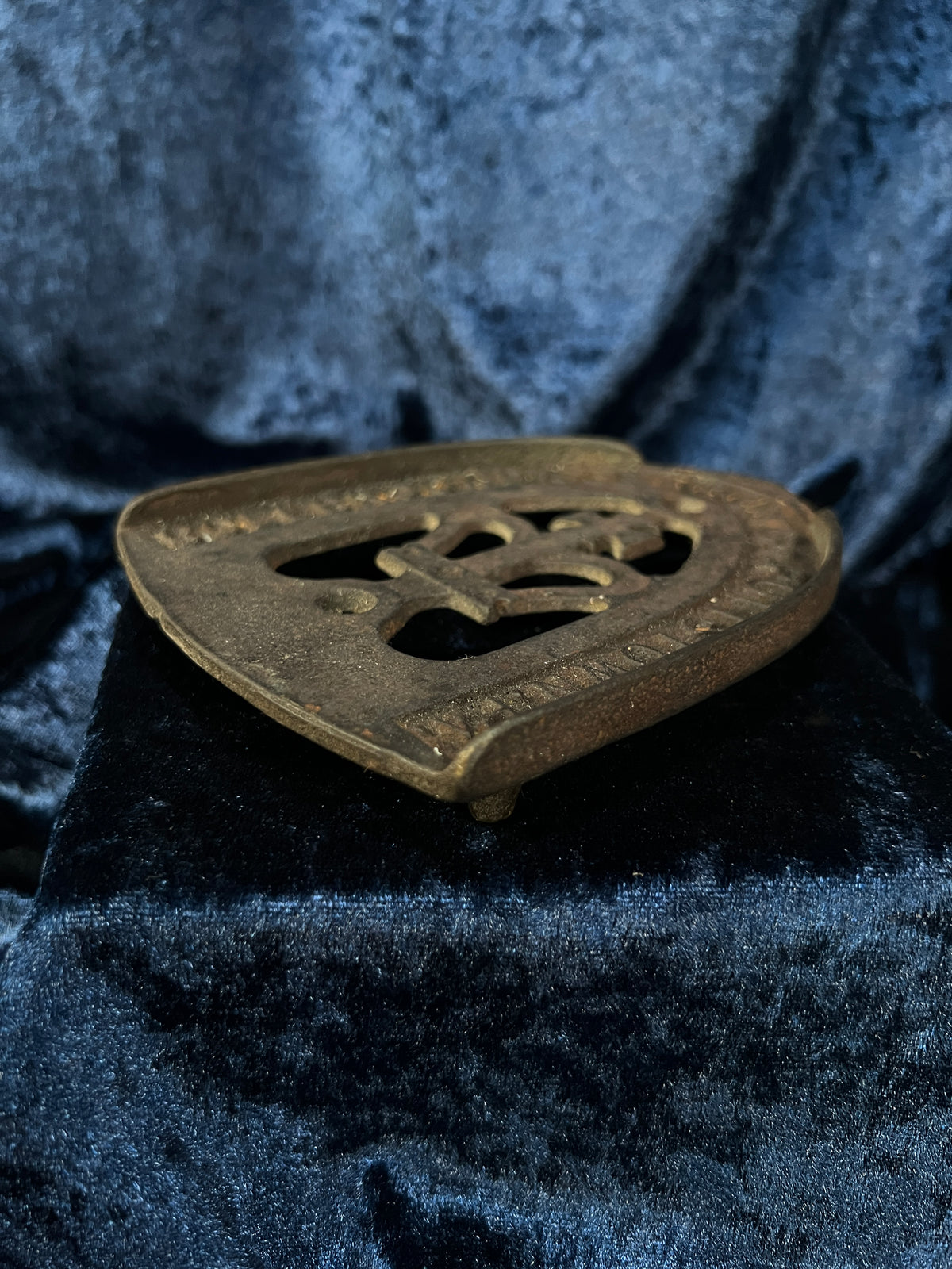 Vintage Sad Iron Trivet - Crown Centerpiece by N. R. Streeter & Co.