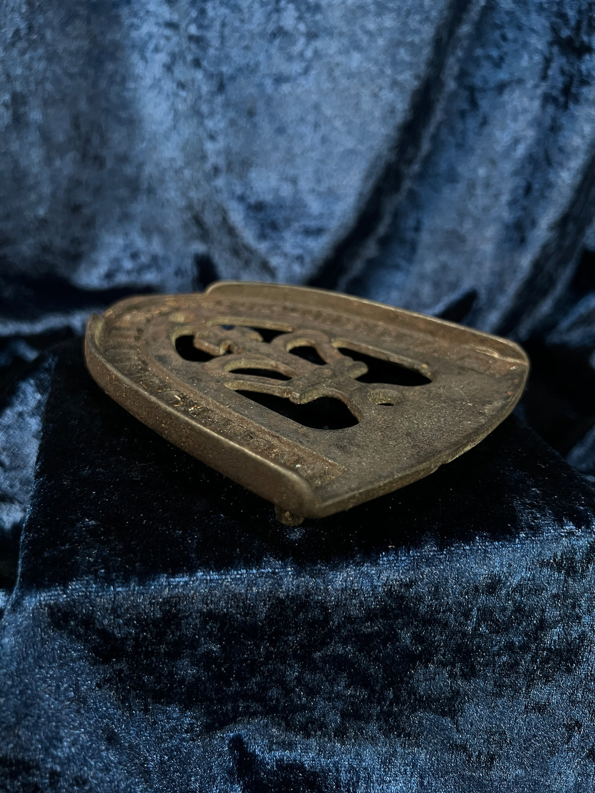 Vintage Sad Iron Trivet - Crown Centerpiece by N. R. Streeter & Co.