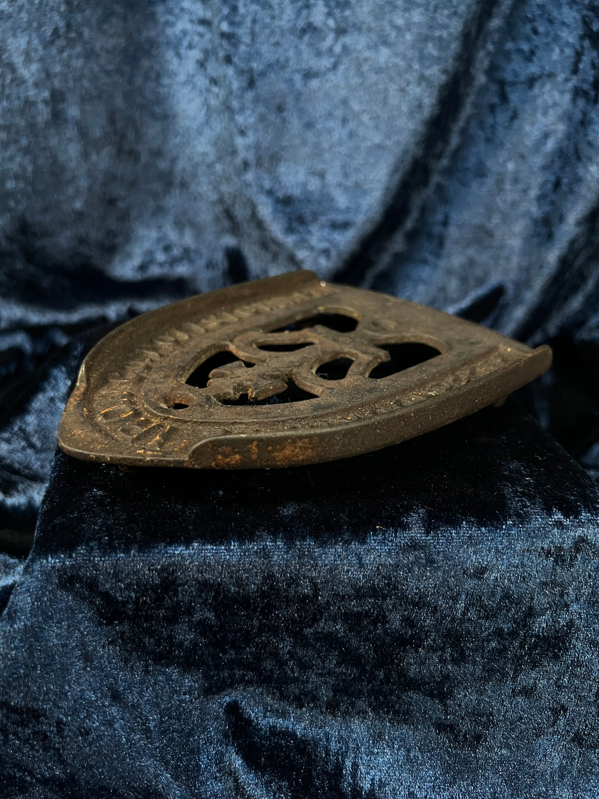 Vintage Sad Iron Trivet - Crown Centerpiece by N. R. Streeter & Co.