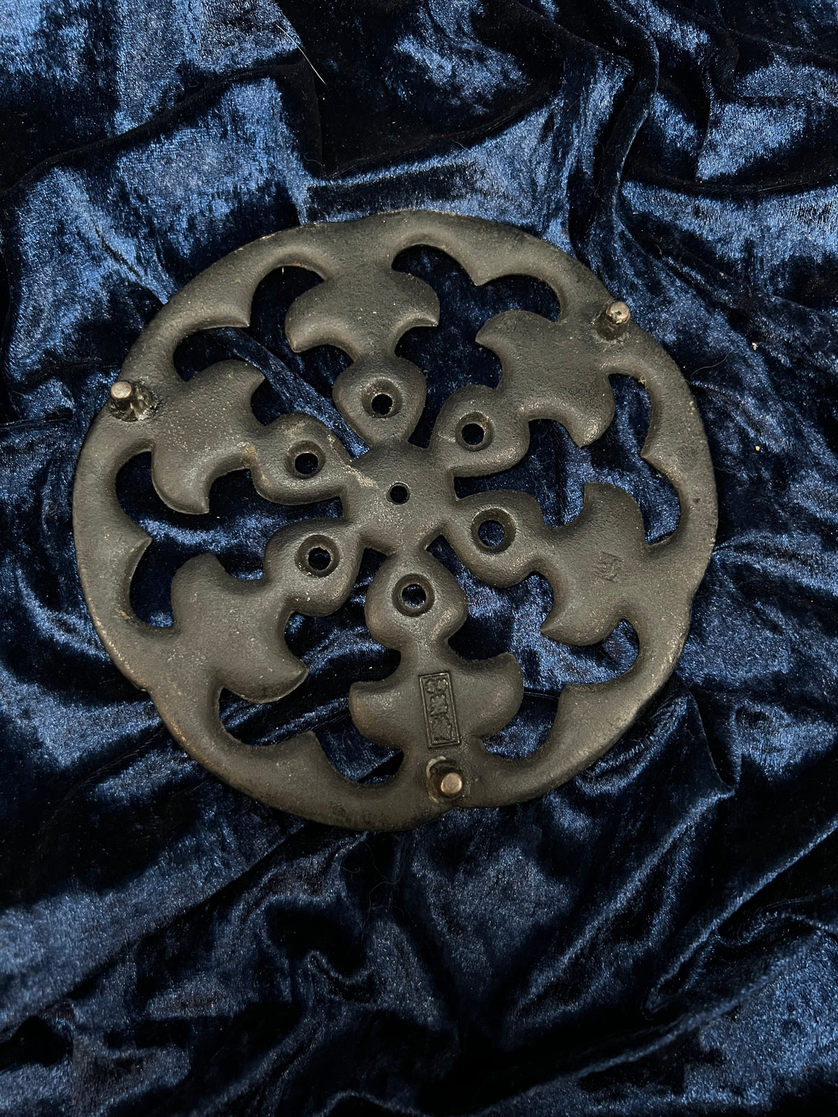 Vintage Cast Iron Iwachu Trivet - Japanese Openwork Teapot Stand
