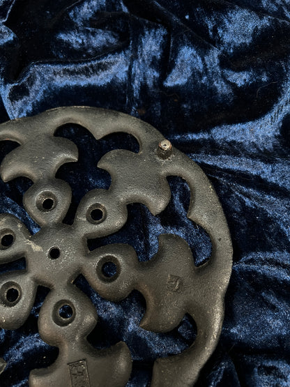 Vintage Cast Iron Iwachu Trivet - Japanese Openwork Teapot Stand