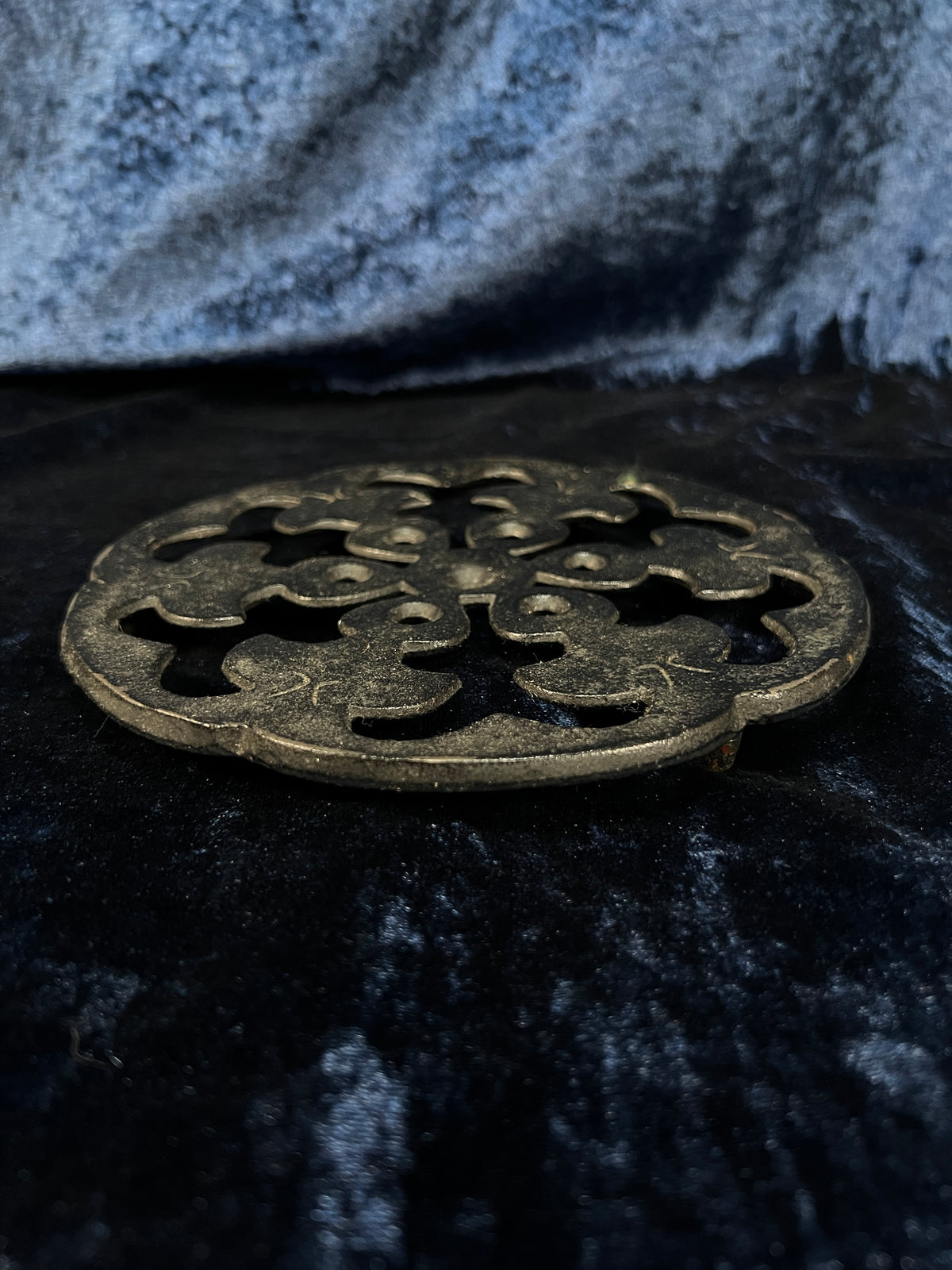 Vintage Cast Iron Iwachu Trivet - Japanese Openwork Teapot Stand