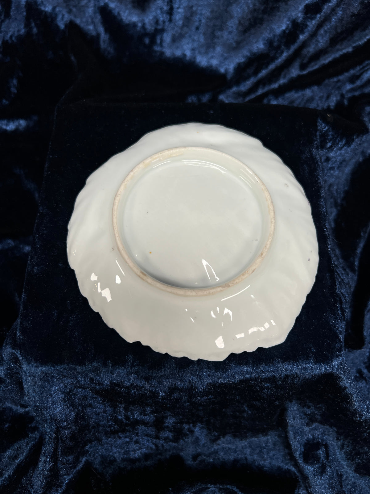 Vintage Bone China Porcelain Creamer and Saucer - Leaf Shape with Sakura Blossom Pattern