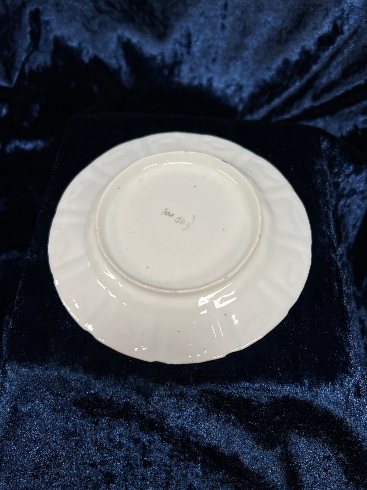 Vintage Japanese Demitasse Cup and Saucer Set - Green and Purple Floral Gold Trim