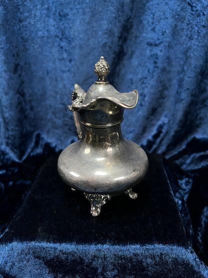 Vintage Silver-Plated Creamer and Sugar Bowl Set - Ornate Footed Tea Service