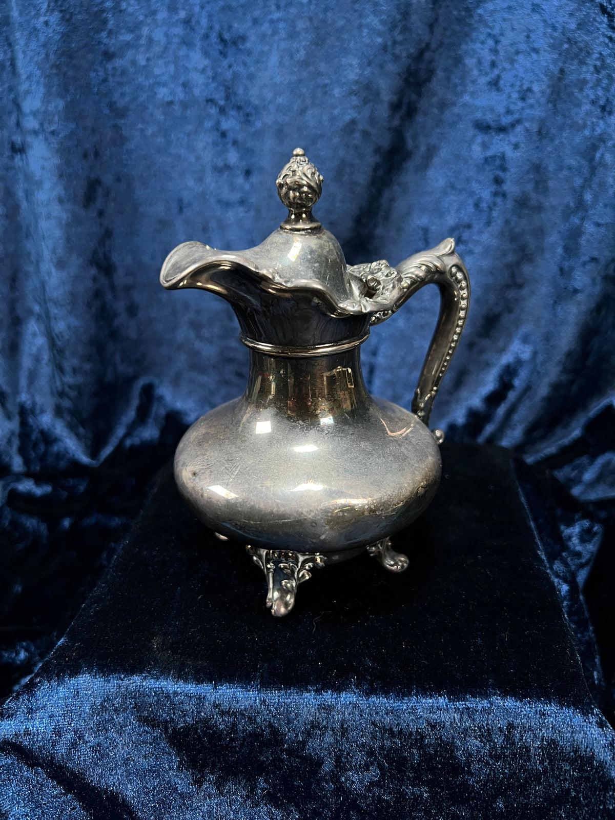 Vintage Silver-Plated Creamer and Sugar Bowl Set - Ornate Footed Tea Service