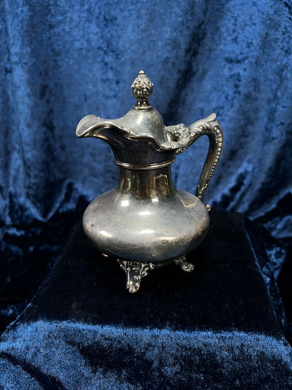 Vintage Silver-Plated Creamer and Sugar Bowl Set - Ornate Footed Tea Service