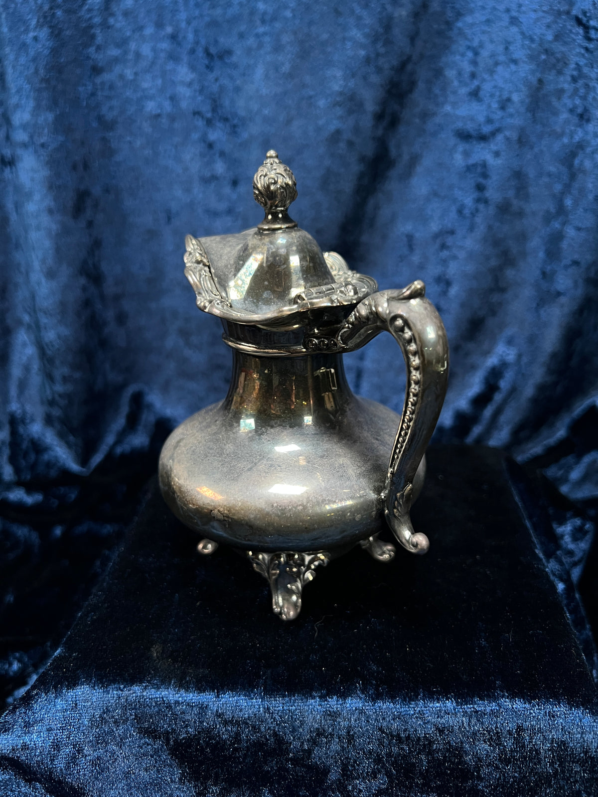 Vintage Silver-Plated Creamer and Sugar Bowl Set - Ornate Footed Tea Service