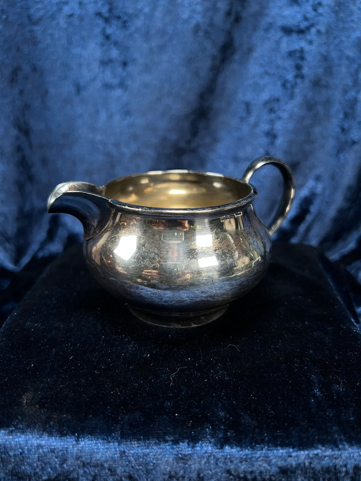 Vintage Silver-Plated Metal Sugar Bowl and Creamer Set - Superior Silver Plate Company