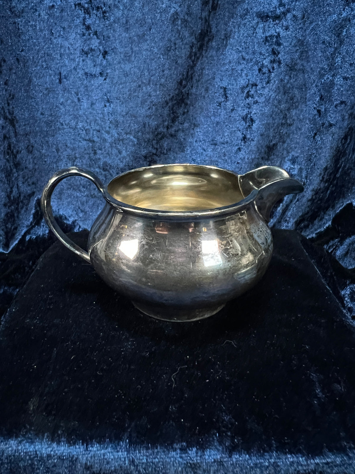 Vintage Silver-Plated Metal Sugar Bowl and Creamer Set - Superior Silver Plate Company