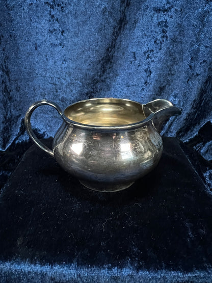 Vintage Silver-Plated Metal Sugar Bowl and Creamer Set - Superior Silver Plate Company