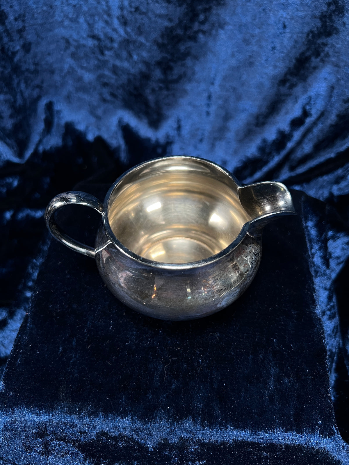 Vintage Silver-Plated Metal Sugar Bowl and Creamer Set - Superior Silver Plate Company