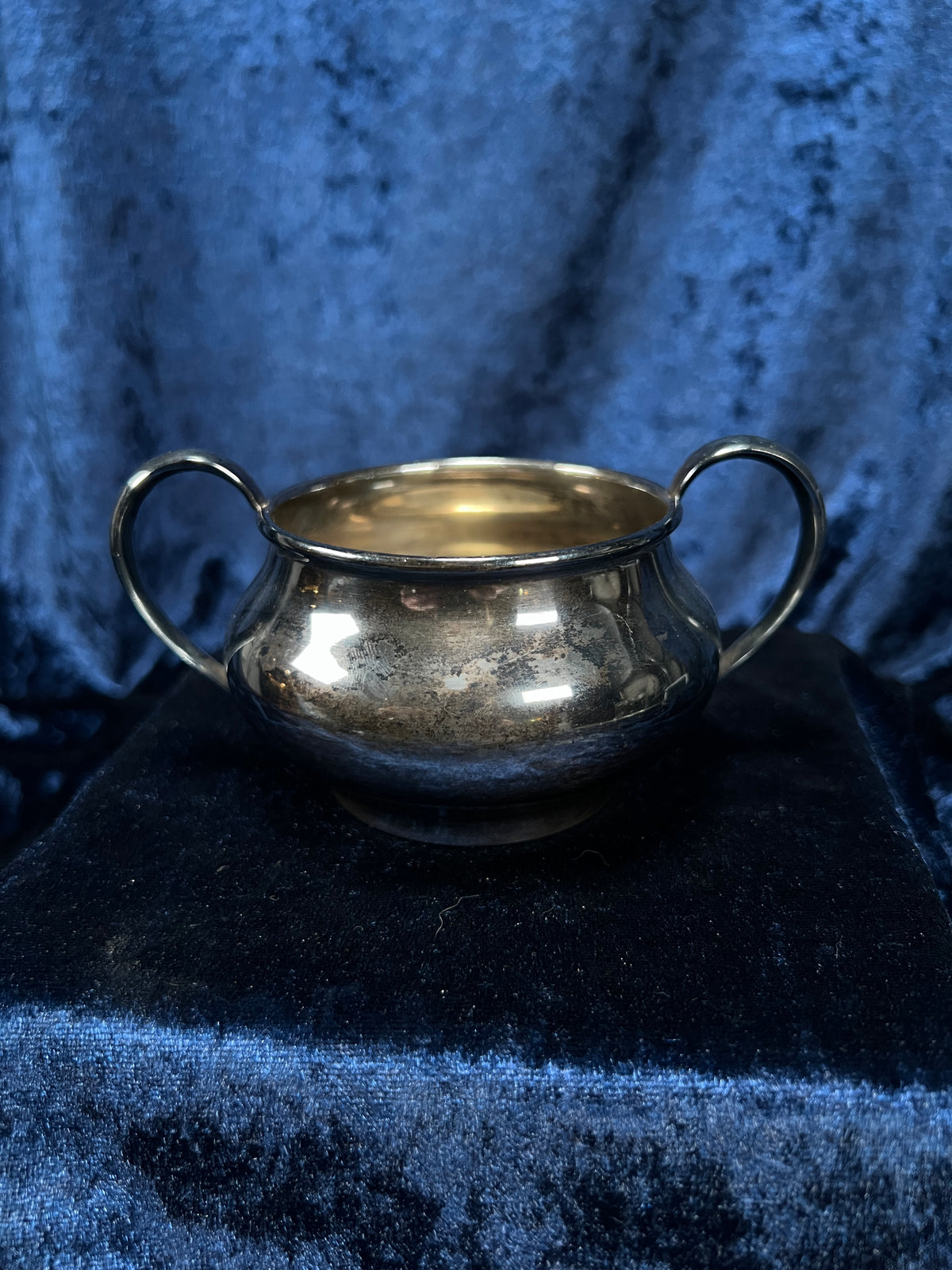 Vintage Silver-Plated Metal Sugar Bowl and Creamer Set - Superior Silver Plate Company