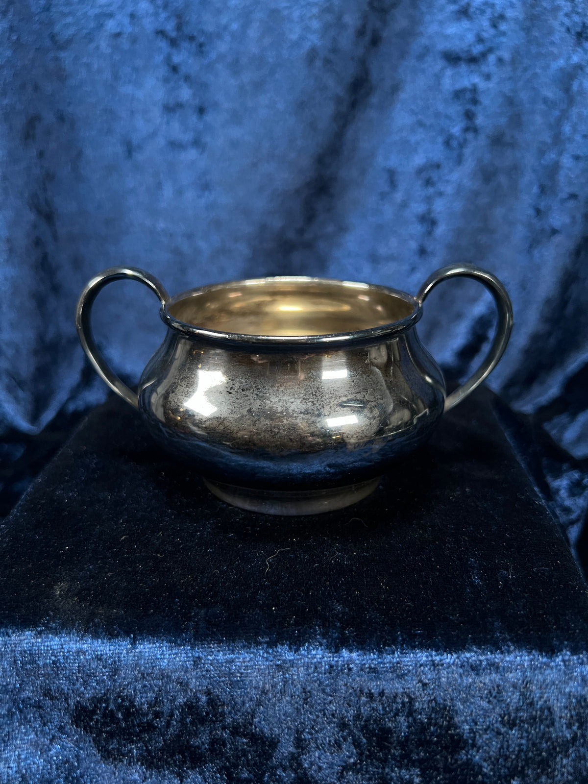 Vintage Silver-Plated Metal Sugar Bowl and Creamer Set - Superior Silver Plate Company