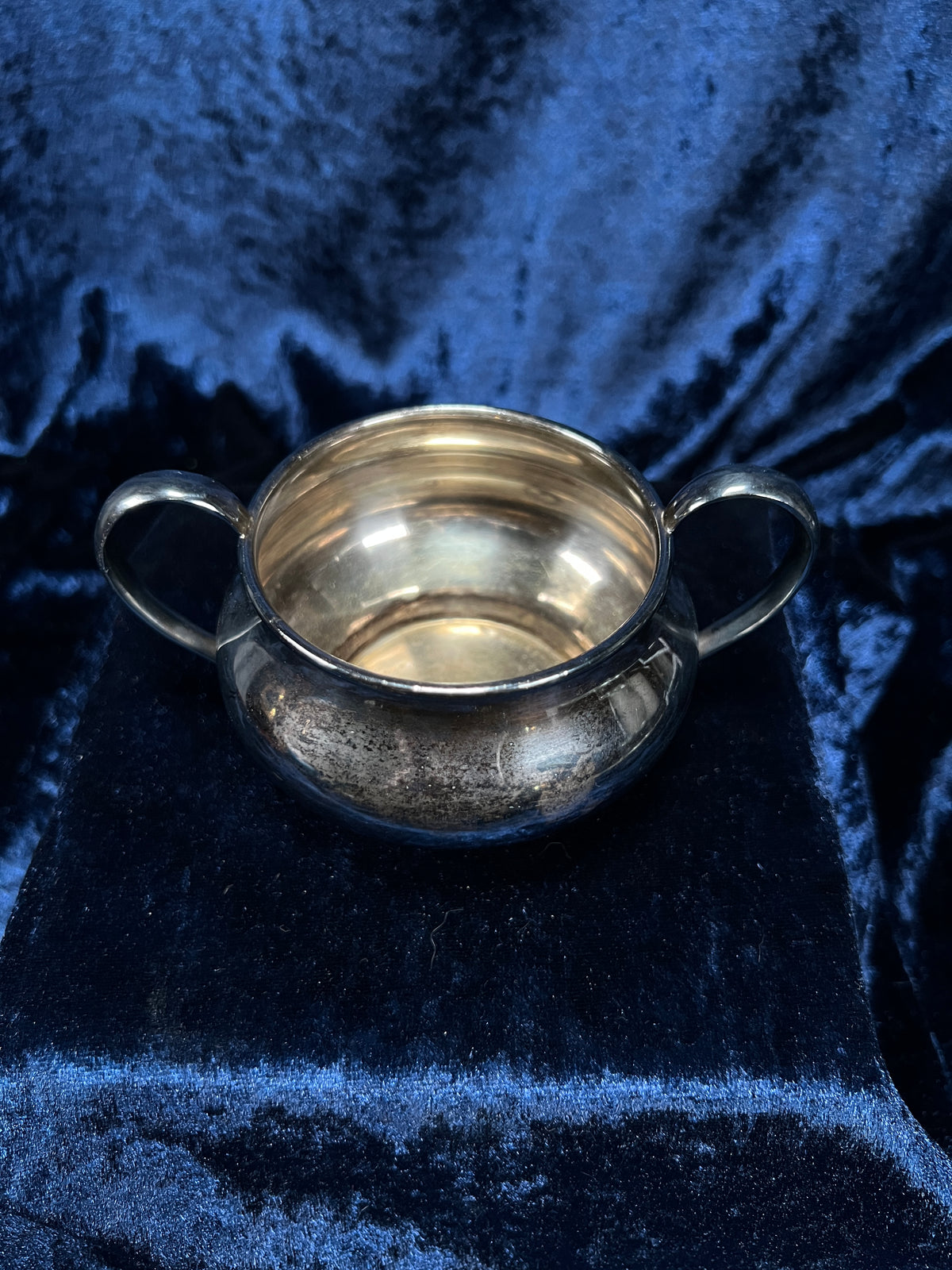 Vintage Silver-Plated Metal Sugar Bowl and Creamer Set - Superior Silver Plate Company
