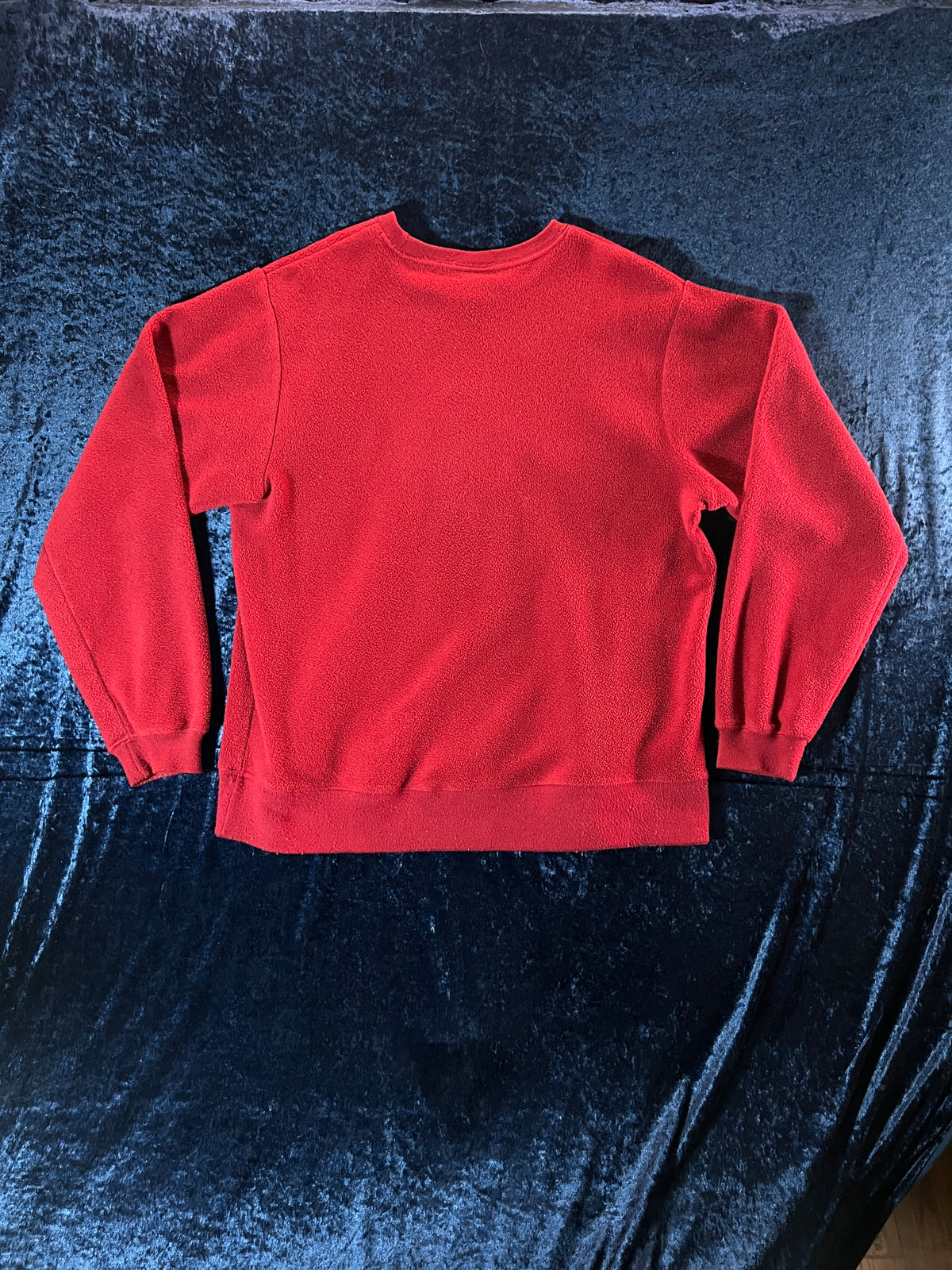 Vintage Disney Store Crew Neck Fleece Sweater - American Classic Mickey Patch - Medium