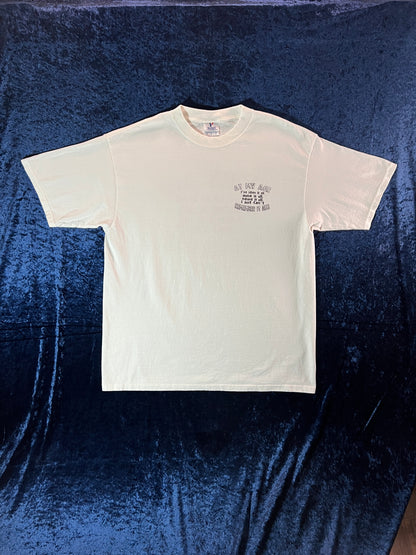 Vintage Yazbek Cotton Souvenir T-Shirt - At My Age - X-Large