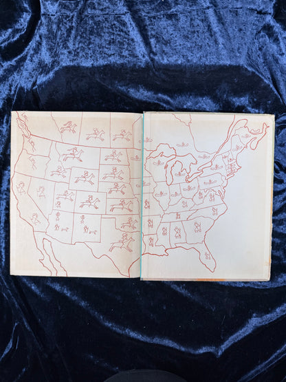 Vintage Clothbound Hardcover Book – Indians of Yesterday Lone Wolf 1940