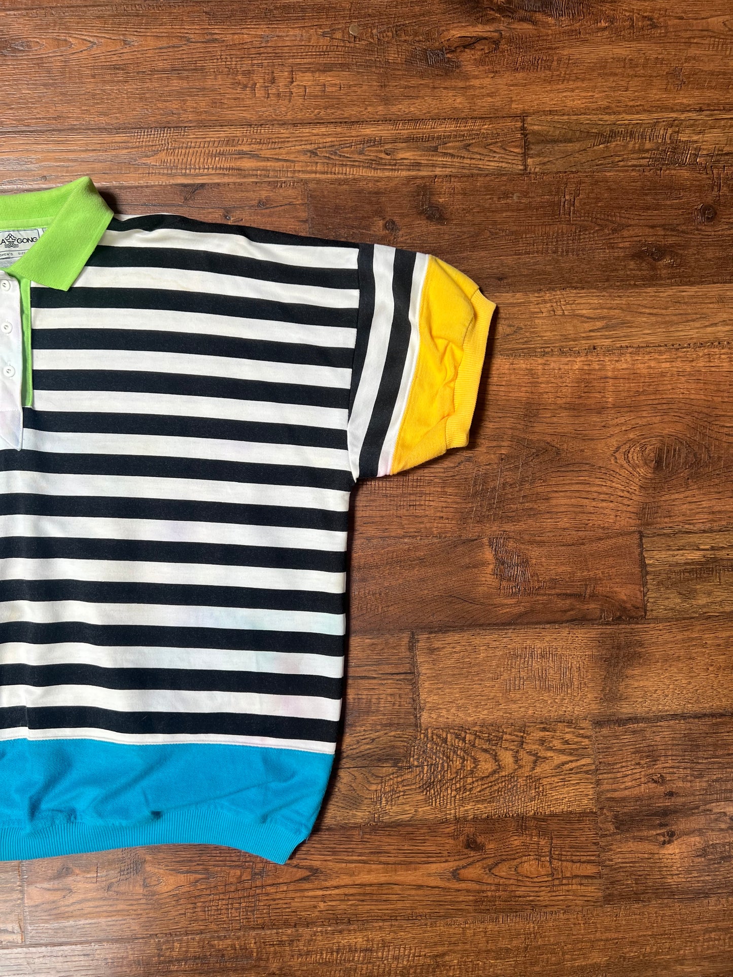 Vintage Clothing - Polo Shirt - 90’s Horizontal Stripes - 2X-Large - Goola Gong