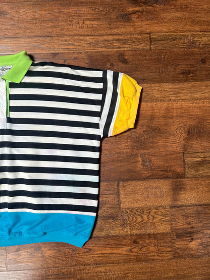 Vintage Clothing - Polo Shirt - 90’s Horizontal Stripes - 2X-Large - Goola Gong