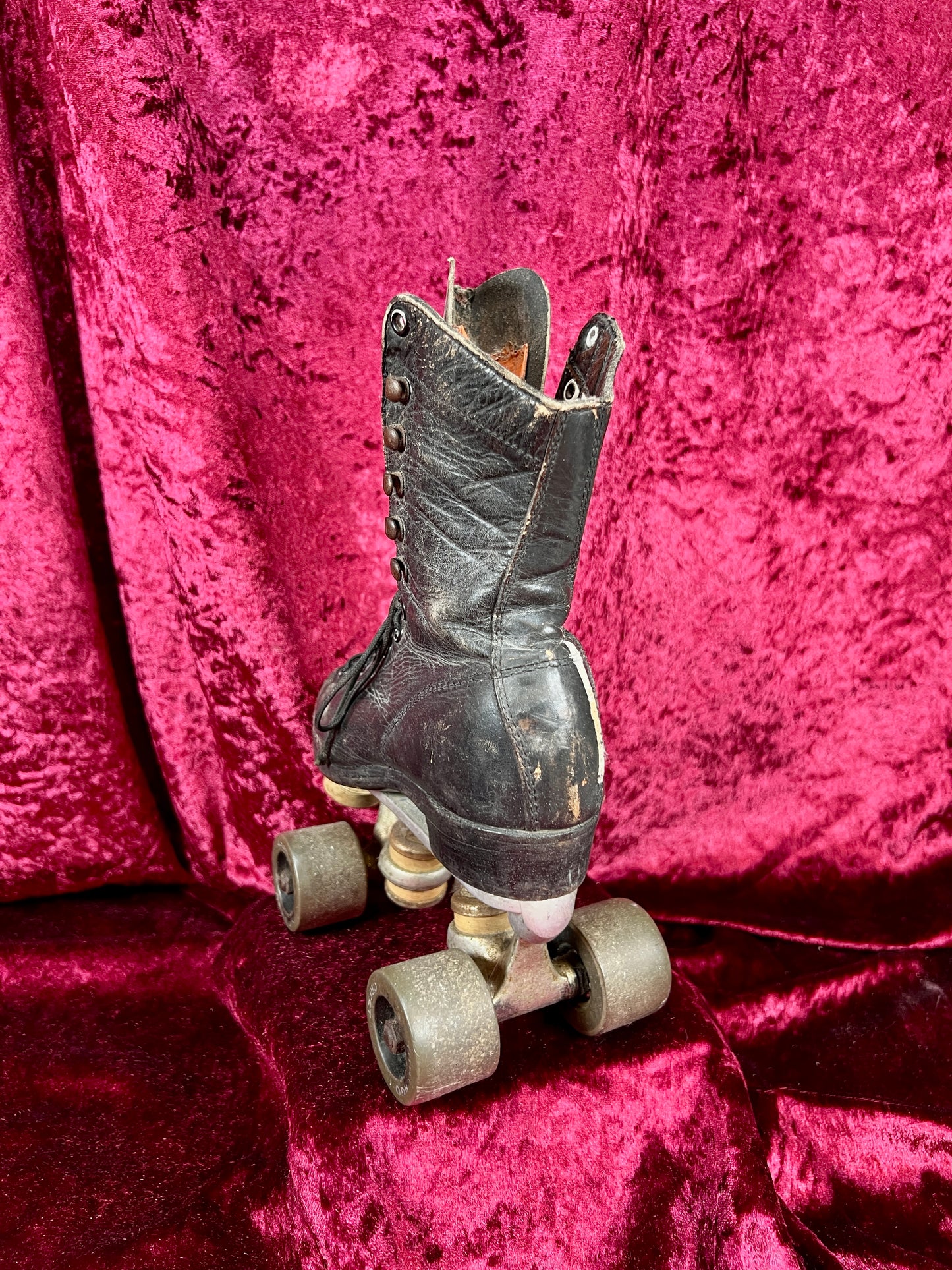 Vintage Leather Roller Skates – Black Leather - Chicago Wheels and Sure-Grip Trucks