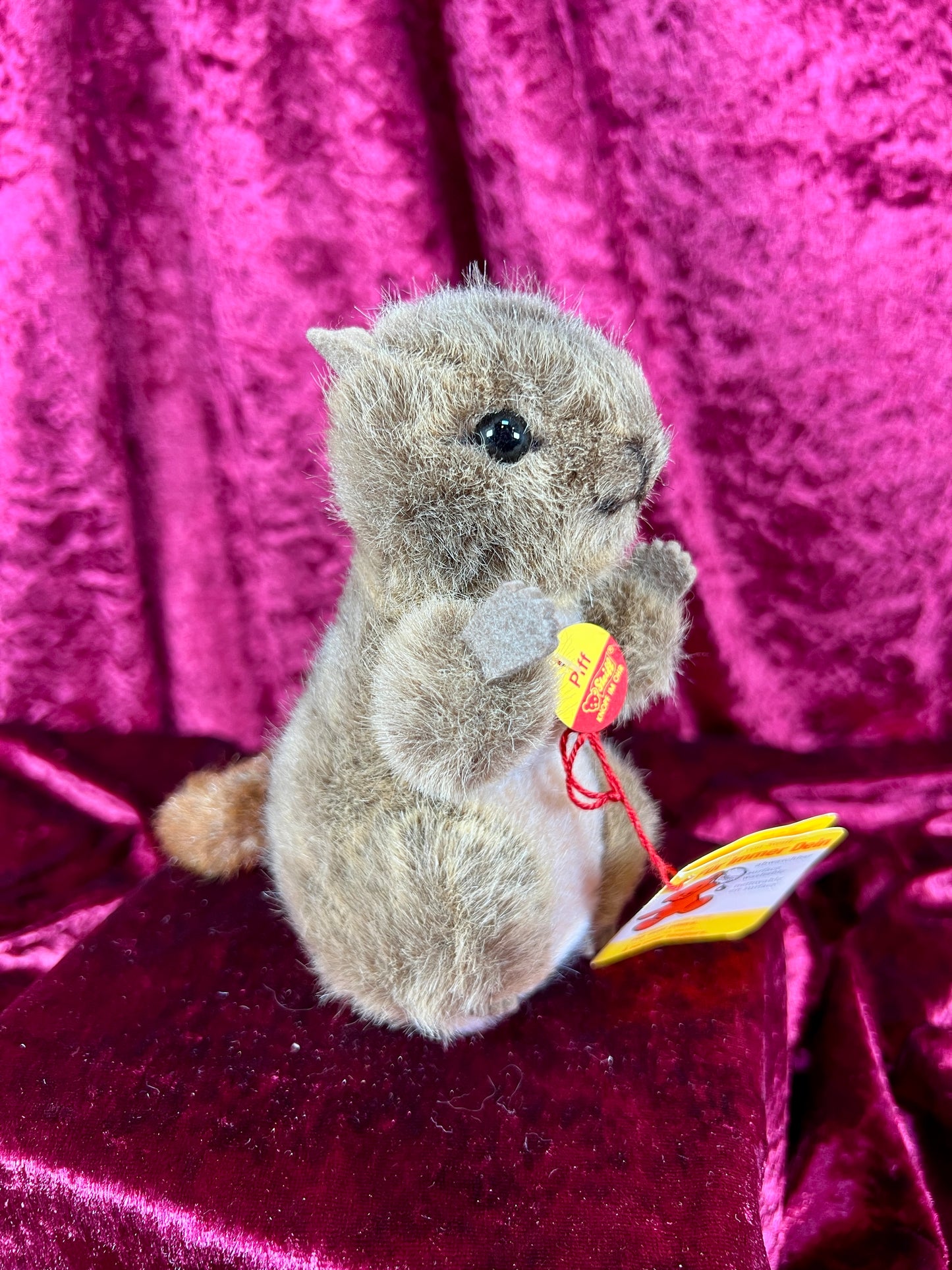 Vintage Collectibles - Miniature Stuffed Toy - Piff The Mouse - 1476/12 - Steiff - Germany