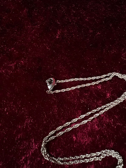 Vintage Silver Tone Religious Medal Necklace - Saint Gerard Pendant