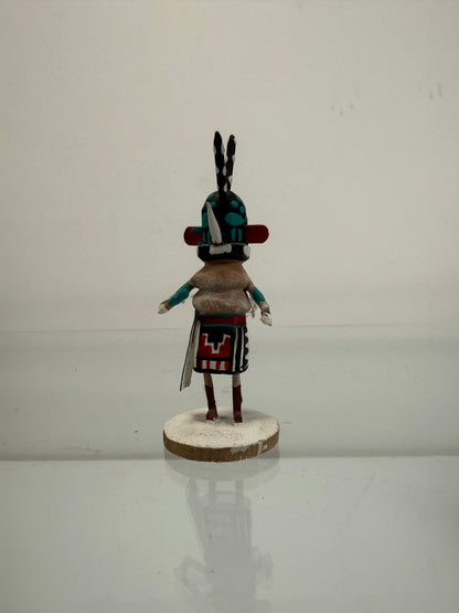Vintage Kachina Doll - 3.5" Tall Hopi Miniature - Hand Painted by Gordon Crook