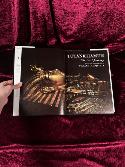 Vintage Hardcover Book – Tutankhamun The Last Journey William MacQuitty 1977