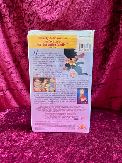 VHS - The Secret of Nimh - 1982