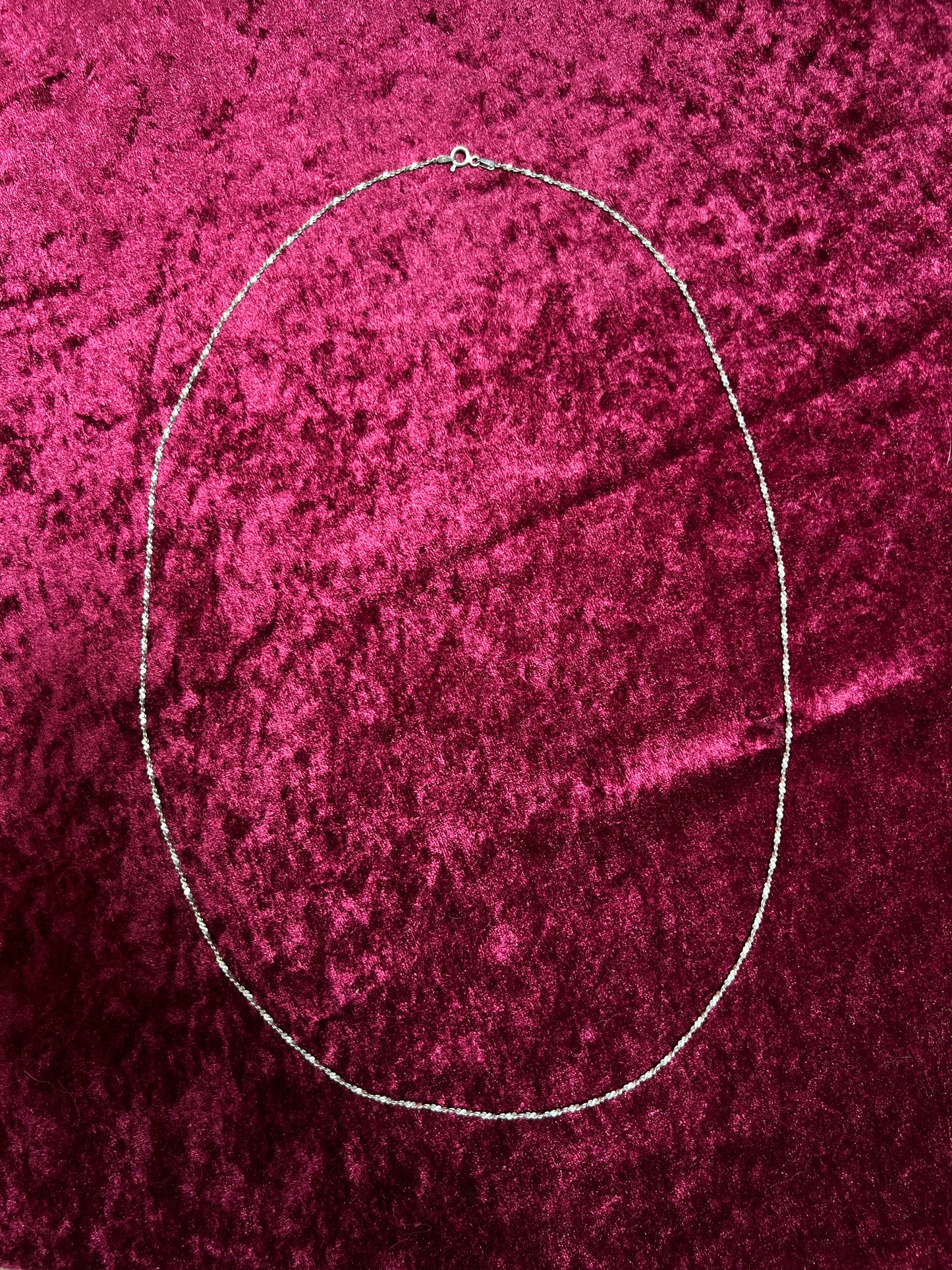 Vintage 925 Sterling Silver Italian Twisted Rope Chain - 30" - 7 Grams