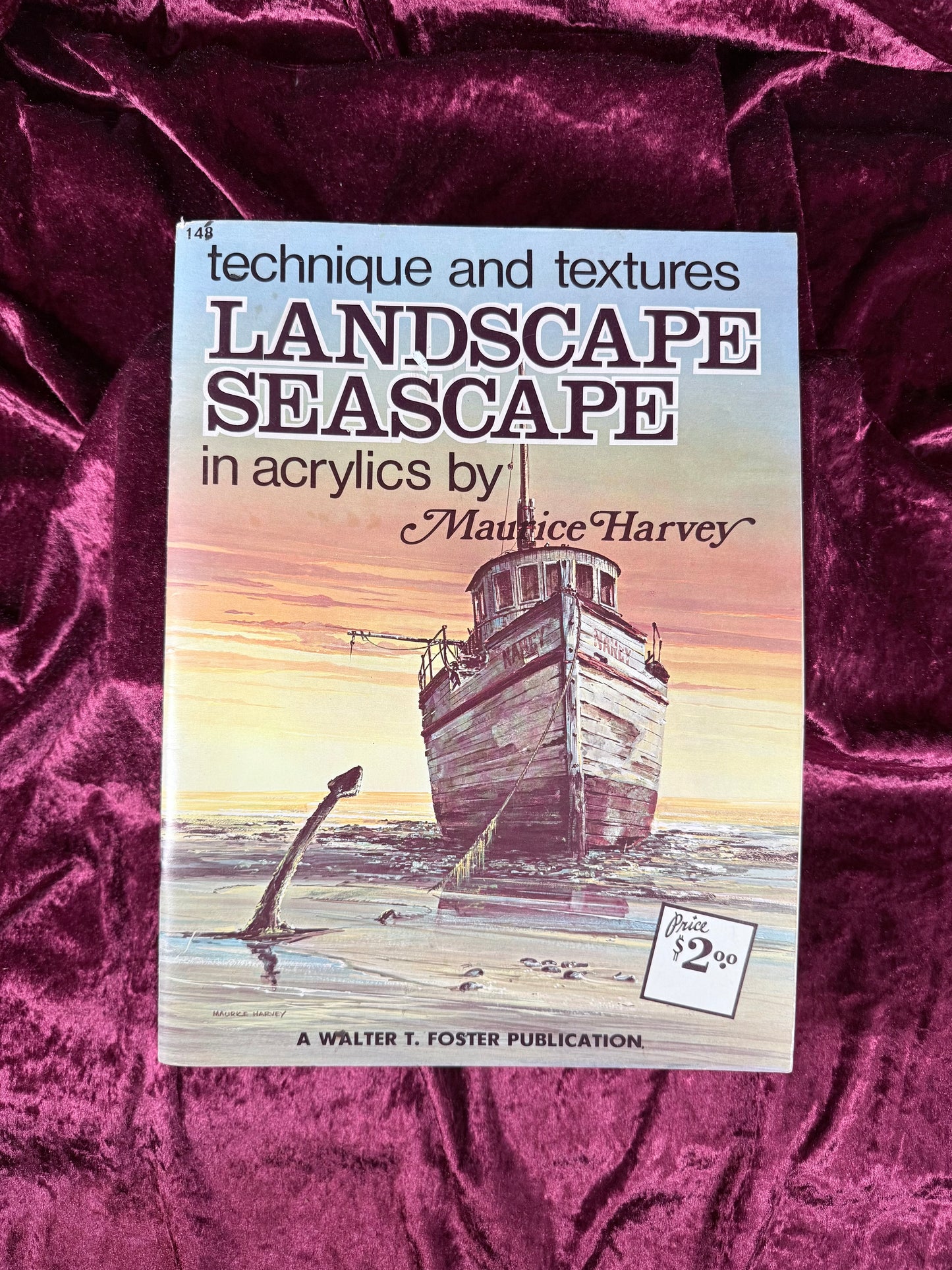 Vintage Art Instruction Magazine - Landscape Seascape In Acrylics Walter T. Foster Guide