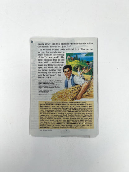 Vintage Ephemera - Religious Pamphlet - Will This World Survive?