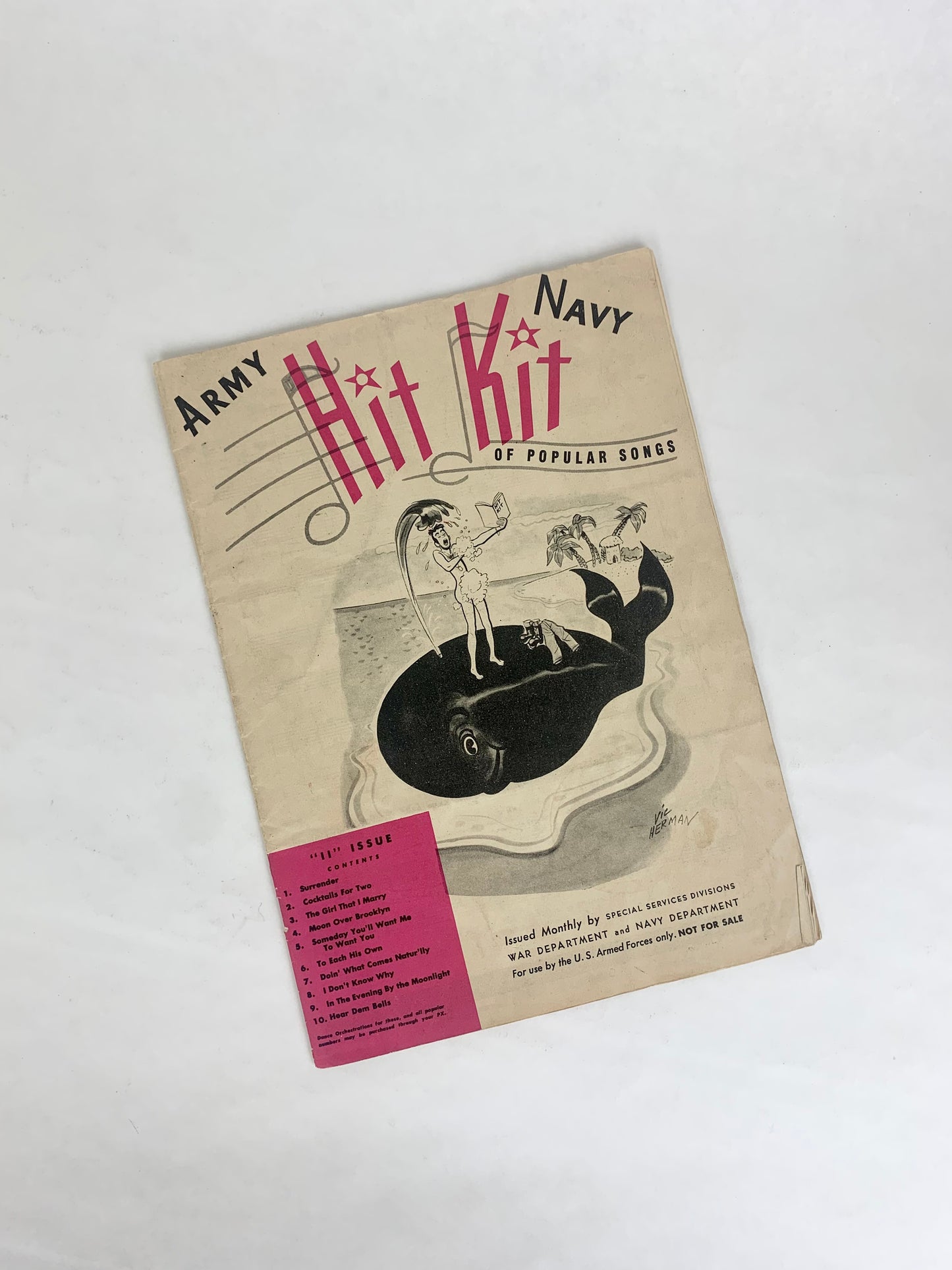 WWII Army Navy Hit Kit of Popular Songs Sheet Music Issue II