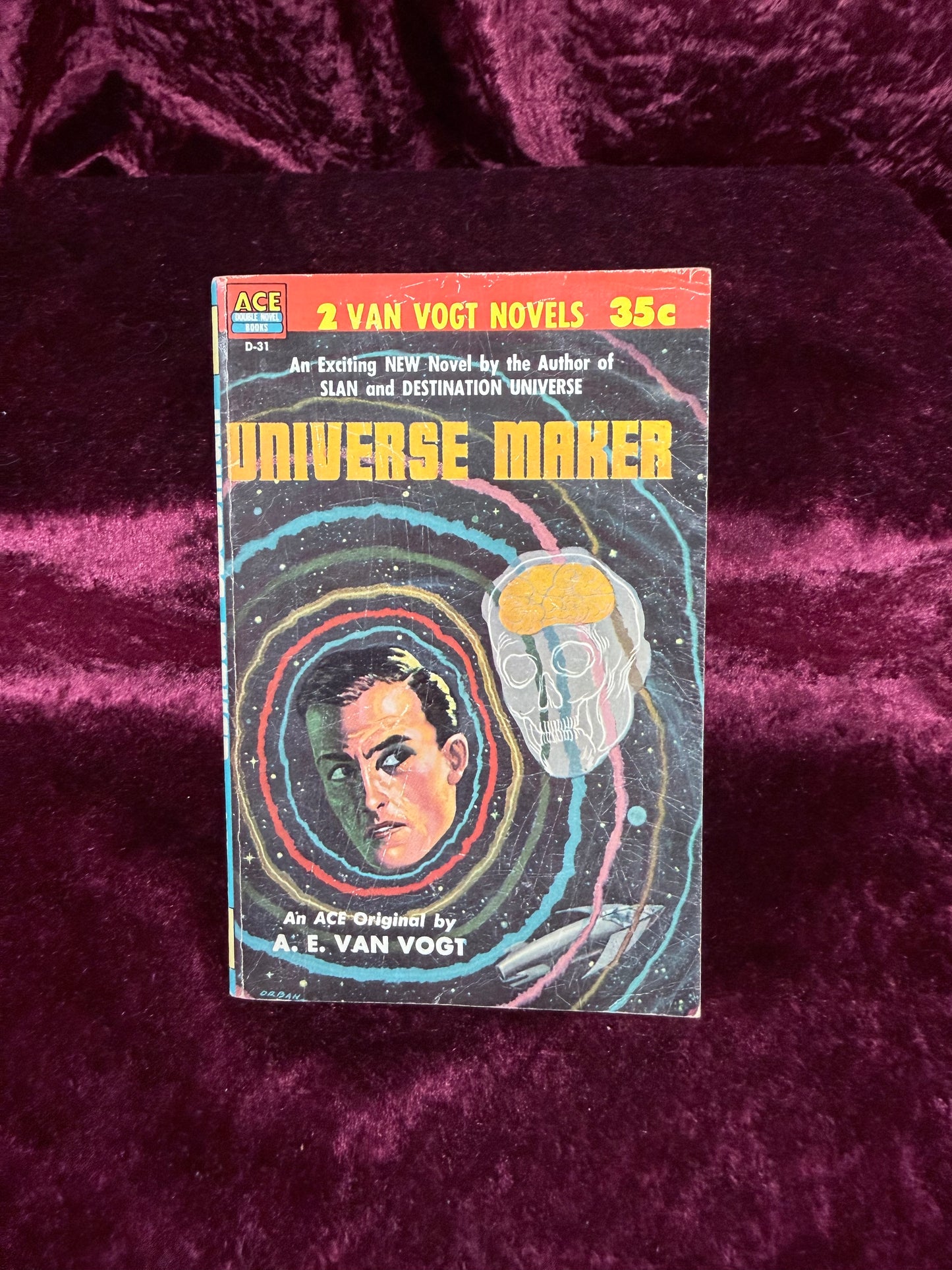 Vintage Universe Maker by A. E. Van Vogt 1957 Ace Double Paperback First Edition D-31