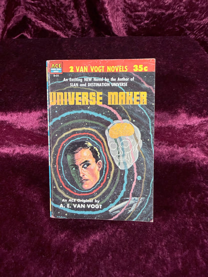 Vintage Universe Maker by A. E. Van Vogt 1957 Ace Double Paperback First Edition D-31