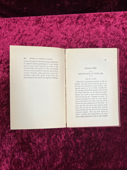 Antique Hardcover Book - The Virile Powers of Superb Manhood - Bernarr A. Macfadden - 1900