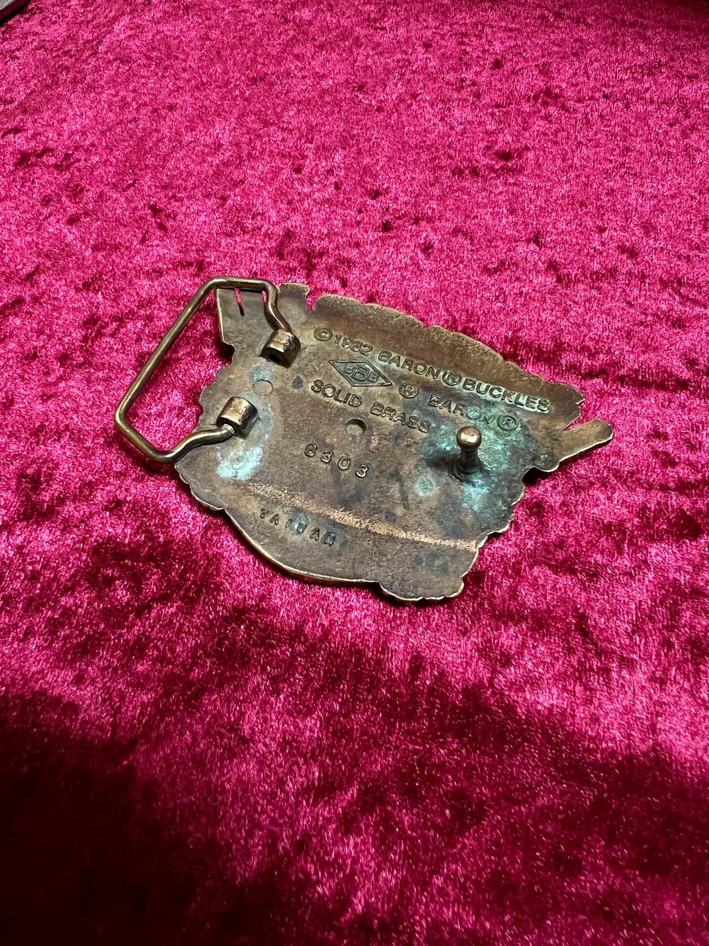 Vintage Solid Brass Belt Buckle - Löwenbräu Munich Brewery Crest - 1982 Baron Buckles