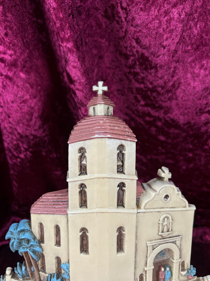 Vintage Wall Plaque Set - Southwestern Mission Church and Adobe Village - Burwood Products