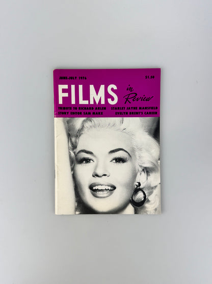 Films In Review Magazine - June / July 1976 - Jayne Mansfield, Richard Allen, The Blue Bird