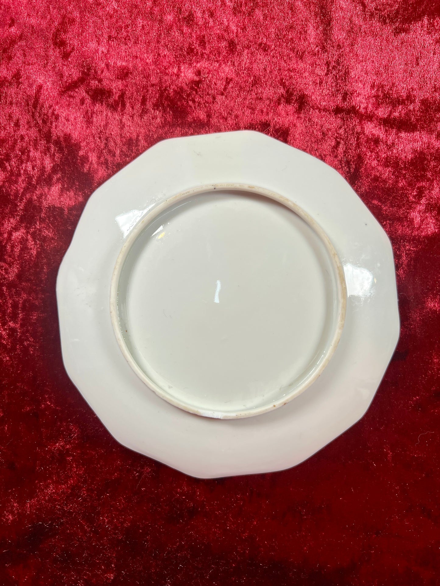 Vintage Trinket Dish - Porcelain Ring Dish / Serving Tray - Hand Painted Roses - Mary Park