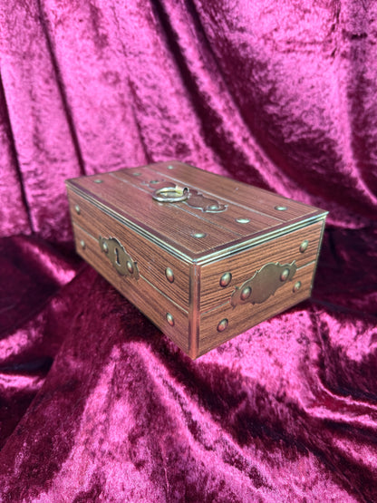 Vintage Tin - Faux Treasure Box - Made in West Germany
