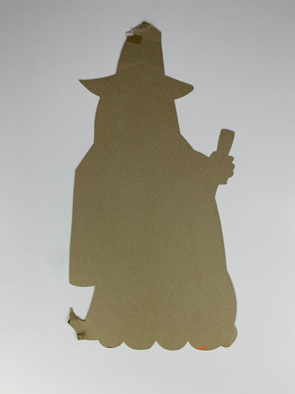 Vintage Halloween Die-Cut - Fluorescent Witch