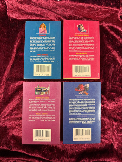 Vintage Paperback Book Set – Agatha Christie Pocket Mystery Collection - Hercule Poirot and Jane Marple
