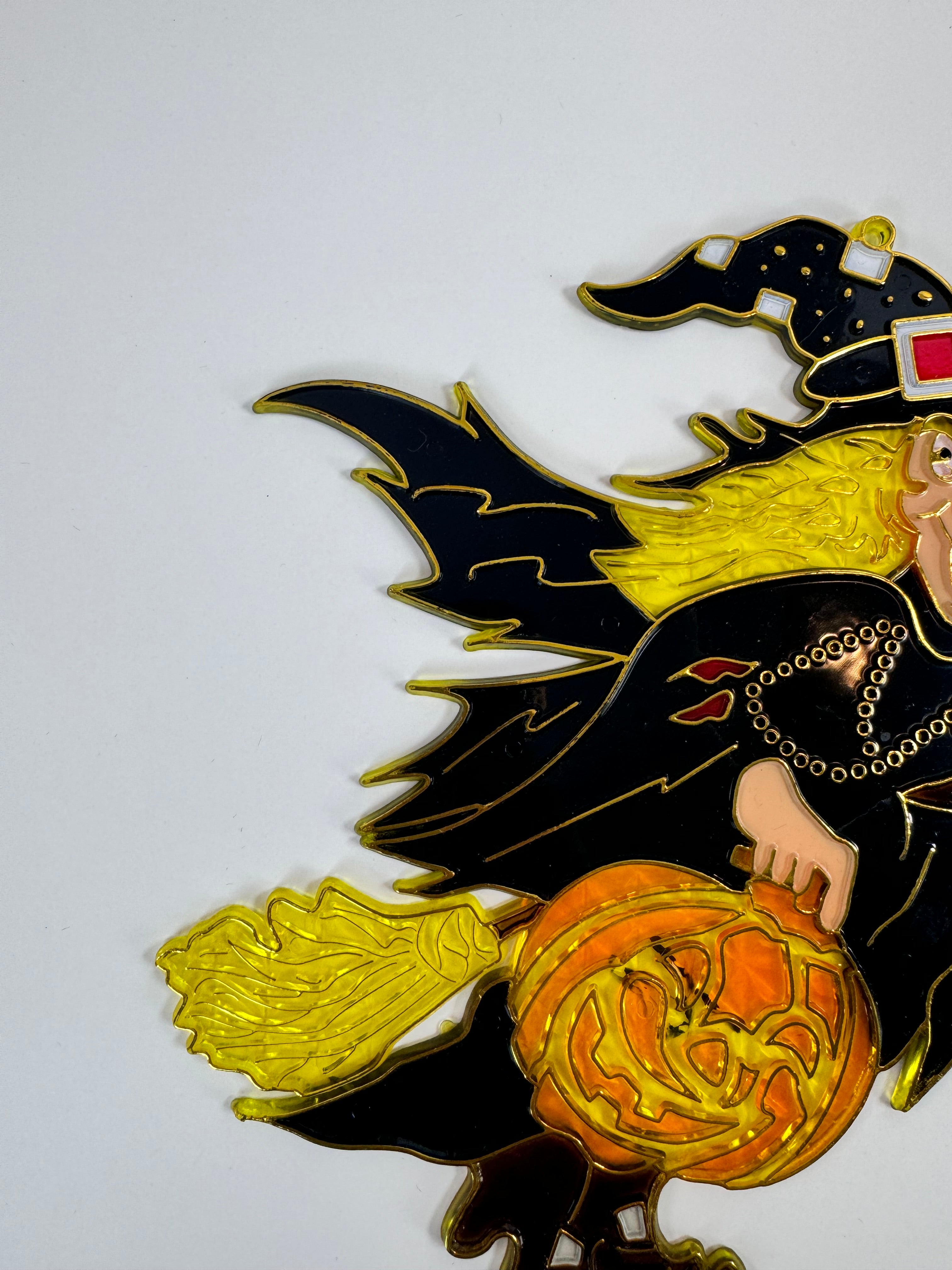 Vintage Halloween Decoration - Plastic Window Suncatcher