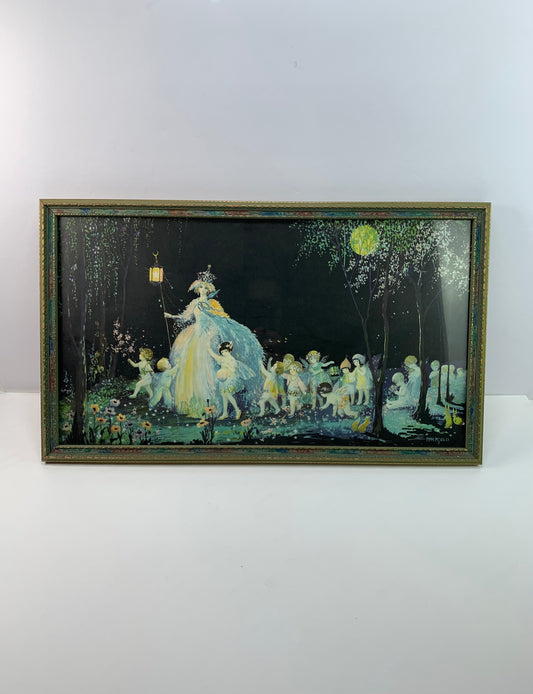 Antique Wall Art - Framed Lithograph - “Fairy Queen” - Tsanya Marygold