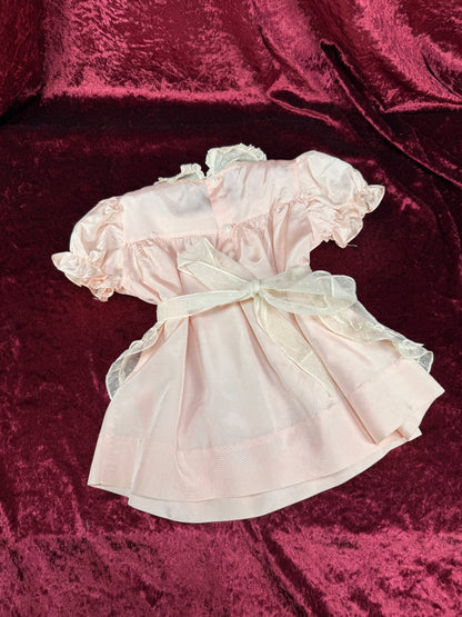 Vintage Mid Century Baby Dress – Pink Pinafore - Toni Togs - 18 Months