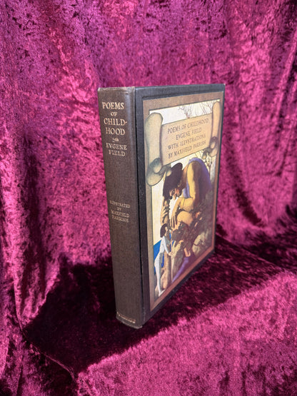 Vintage Hardcover Poetry Book – "Poems of Childhood" by Eugene field - Maxfield Parrish Illustrated Edition - 1920