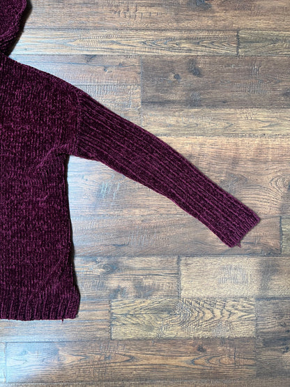 Clothing - Knit Pullover Hooded Sweatshirt - Maroon - Medium - Almost Famous