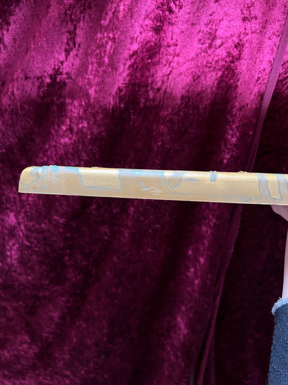 Vintage Burwood Products Mirrored Candle Sconce - Gold Faux Bamboo Framed